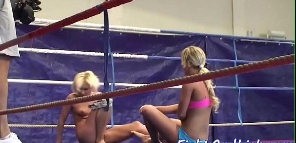  Amateur wrestling babes licking pussies